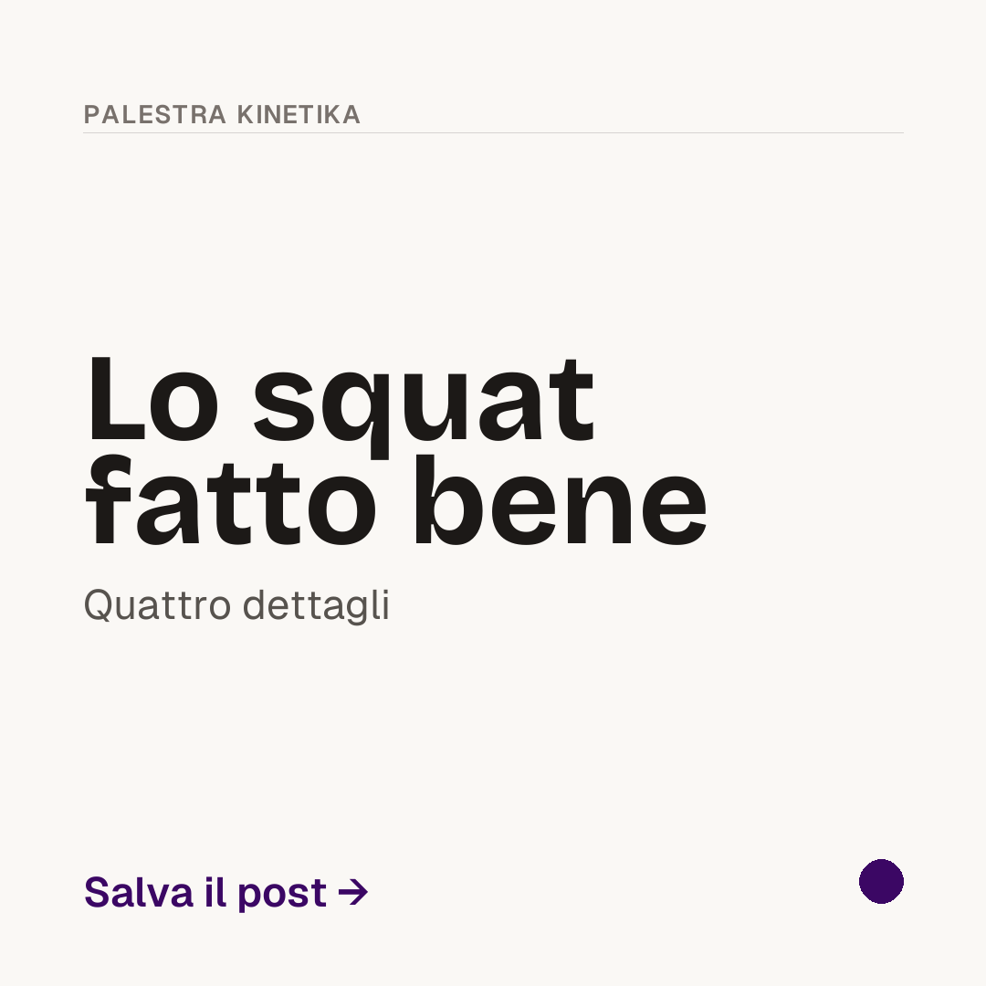 Squat corretto
